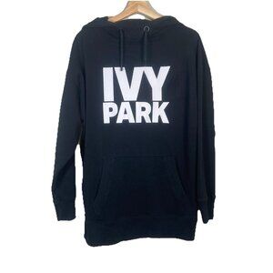 Ivy Park Hoodie Size Medium Black Spellout Logo Street Lounge Athletic Beyonce